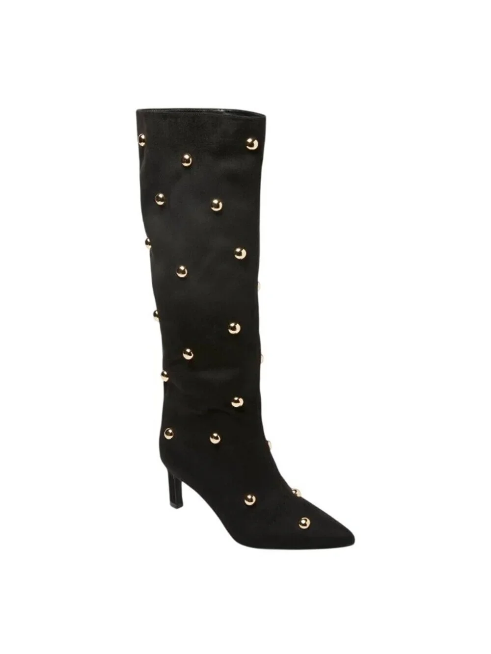 A New Day Studded Mid-Calf Pointed-Toe Boots 94568939 Jet Black / Gold 6M - Picture 11 of 11